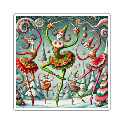 Christmas Ballet of the Absurd Kiss-Cut Stickers (4 Sizes)