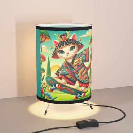 Dragon Dance on Wheels Tripod Lamp