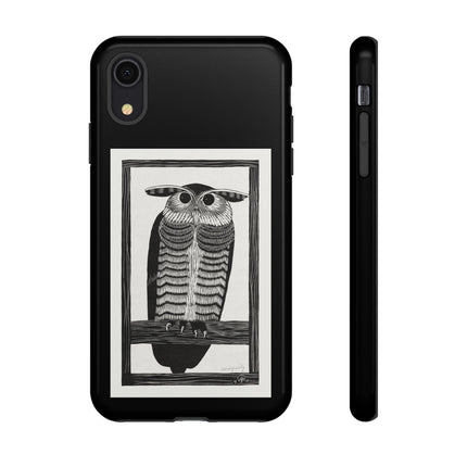 Horned Owl by Samuel Jessurun de Mesquita Phone Cases