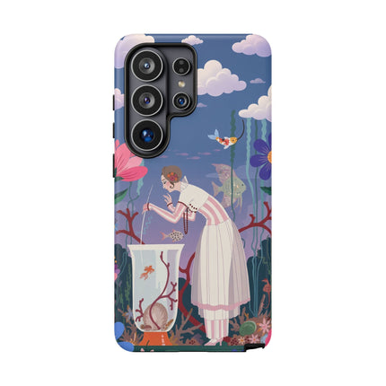 🐠🌸 The Enchanted Aquarium Garden Phone Case – Art Deco Underwater Fantasy