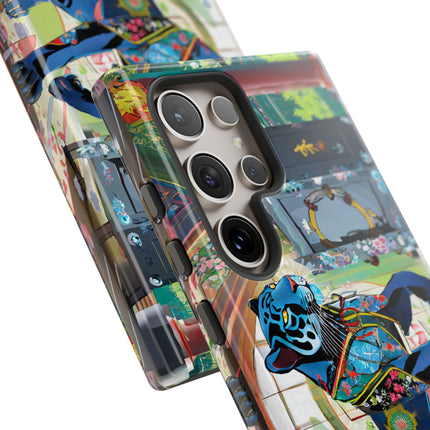 Cyber Panther's Hunt Phone Cases