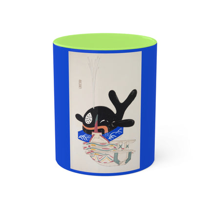 Illustrations of Japanese Toys Pl.009 by Kawasaki Kyosen Colorful Mugs, 11oz