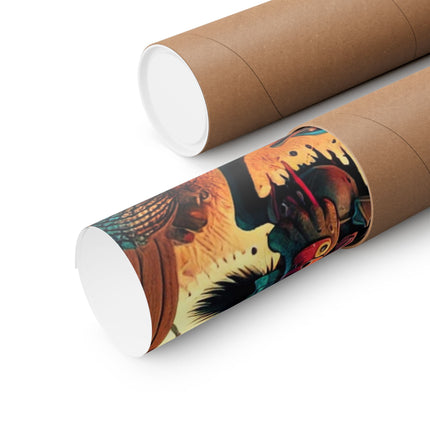 🦴🐾 The Cunning Scavenger Matte Vertical Poster – Survival, Strategy & Dark Fantasy