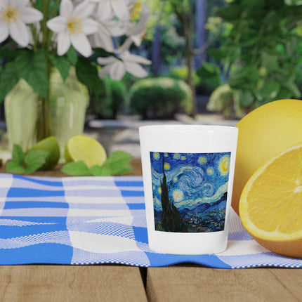The Starry Night by Vincent Van Gogh Ceramic Shot Glass