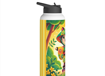 Firefly Dance on Wheels Stainless Steel Water Bottle, Standard Lid