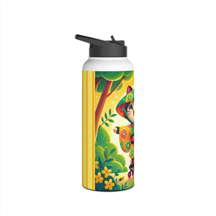 Firefly Dance on Wheels Stainless Steel Water Bottle, Standard Lid