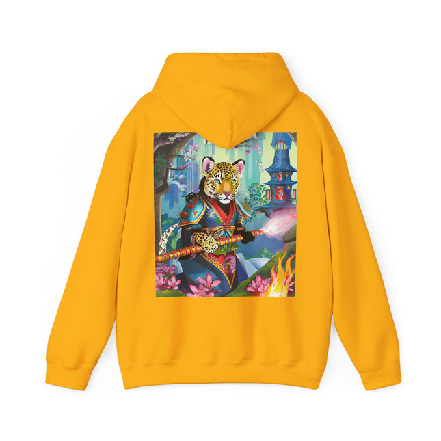 Cyberpunk Leopard – Heavy Blend™ Hooded Sweatshirt
