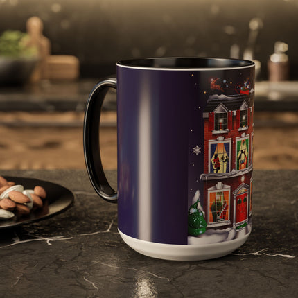 A Christmas Eve Celebration Colorful Mugs (11oz, 15oz)