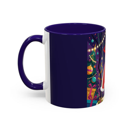 🎄❄️ The Christmas Snowball Dance Colorful Mug – Whimsical Holiday Fashion Fantasy