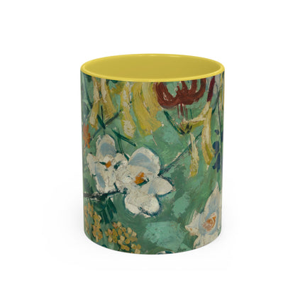 Flowers by August Babberger Colorful Mugs (11oz, 15oz)