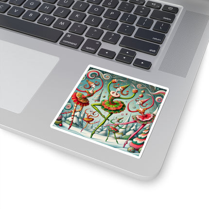 Christmas Ballet of the Absurd Kiss-Cut Stickers (4 Sizes)