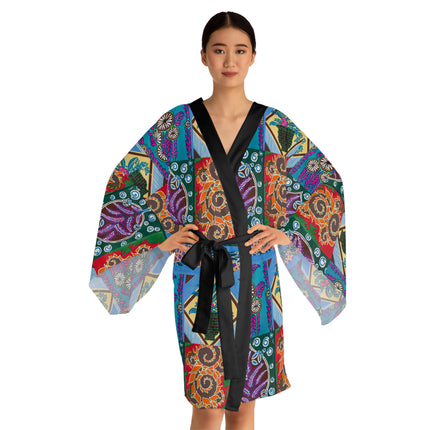 Floral Design by Emile-Alain Séguy Long Sleeve Kimono Robe (AOP)