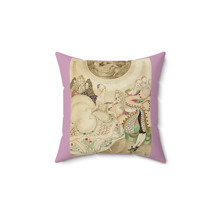 Sur talons rouges (On Red Heels) pl 01 by Gerda Wegener Spun Polyester Square Pillow
