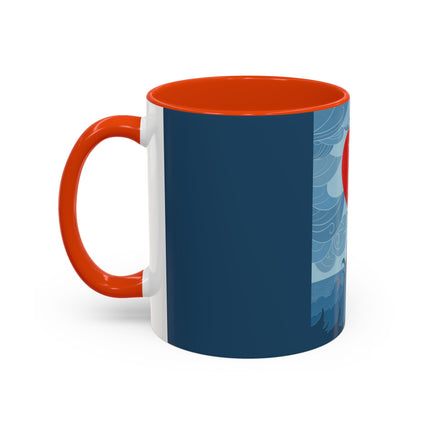 Siren of the Waves Colorful Mugs – Dramatic Sea Power & Bold Elegance