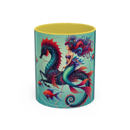 Mermaid & Sea Dragon Mug – Ocean Guardian & Mythic Beauty