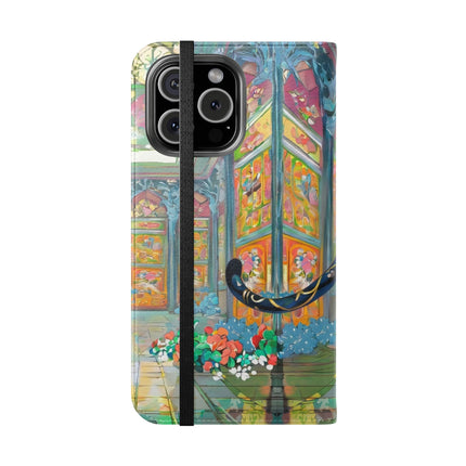 🐾💎 Cyber Panther's Hunt Flip Case – Digital Instinct & Neon Pursuit
