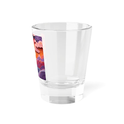 Dramatic Sunset Sky Shot Glass, 1.5oz