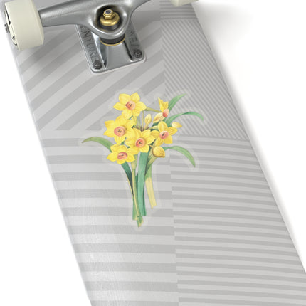 Chinese Sacred Lily botanical illustration by Pierre-Joseph Redouté Kiss-Cut Stickers (4 Sizes)