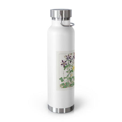 Aquilegia Flower by Tanigami Kônan Copper Vacuum Insulated Bottle, 22oz