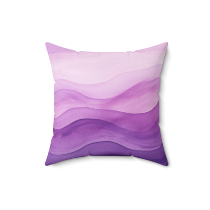 Autumn Serenade in Purple and Lavender Spun Polyester Square Pillow