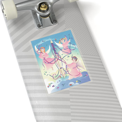 Angelic Revelry Kiss-Cut Stickers (4 Sizes)