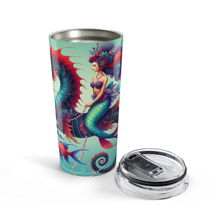 Mermaid & Sea Dragon Tumbler 20oz – Ocean Guardian & Mythic Beauty