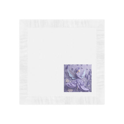 Lavender Fairy White Coined Napkins