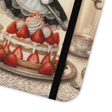 🍓🐱 The Patisserie Kitten Flip Case – Sweet Charm & Storybook Delight