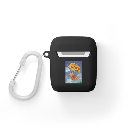 Blossoms In Flight – Whimsical Sky Adventure AirPods Case
