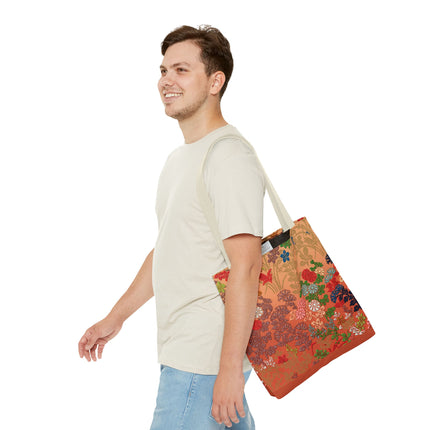 Japanese Flower Pattern by G.A. Audsley Tote Bag (AOP)