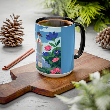 Garden Of New Beginnings Colorful Mugs – Art Deco Floral Elegance