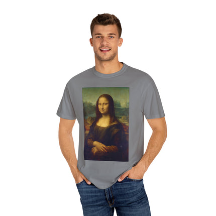 Mona Lisa by Leonardo da Vinci Unisex Garment-Dyed T-shirt