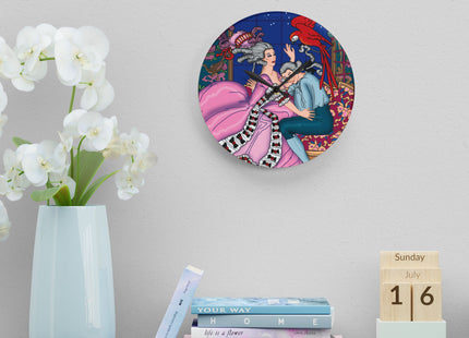 The Jealous Parrot by George Barbier Acrylic Wall Clock