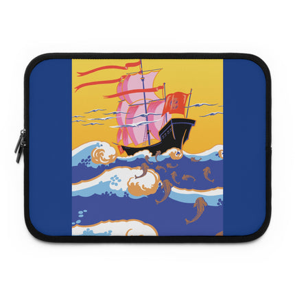 Golden Seas and Whimsical Dreams Laptop Sleeve