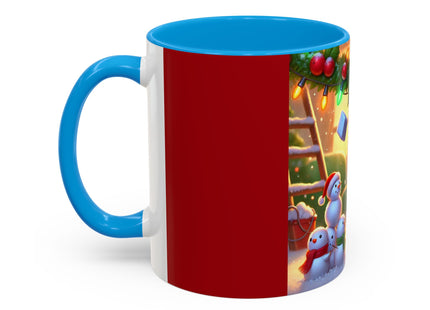 Naughty or Nice Kitten Christmas Colorful Mugs (11oz, 15oz)