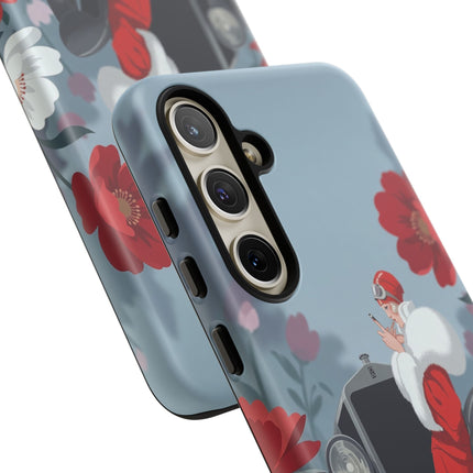 🚗🌺 The Lady Of The Grand Touring Car Phone Case – Art Deco Motoring Elegance