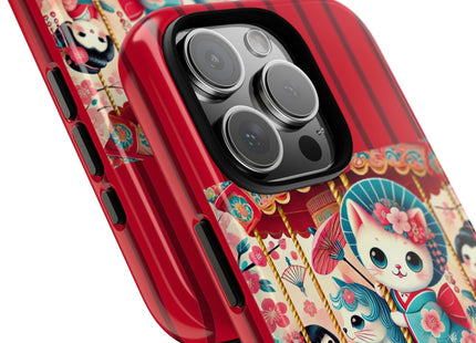 Geisha Kitten's Enchanted Carousel Phone Cases