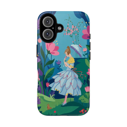 🌸☂️ A Stroll Through The Enchanted Forest Phone Case – Art Deco Floral Fantasy