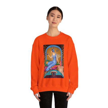 September & Sapphire (from the Gem Series) by Sofia Chiostri Heavy Blend™ Crewneck Sweatshirt