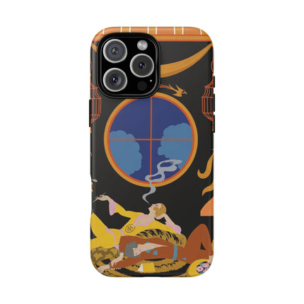 Art Deco Lounge Phone Case – Opulent Smoke & Timeless Glamour