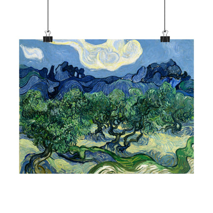Olive Trees by Vincent Van Gogh Matte Horizontal Posters