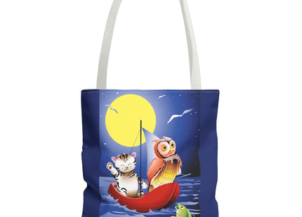 Children's Art Owl and Pussy Cat Tote Bag  (AOP)