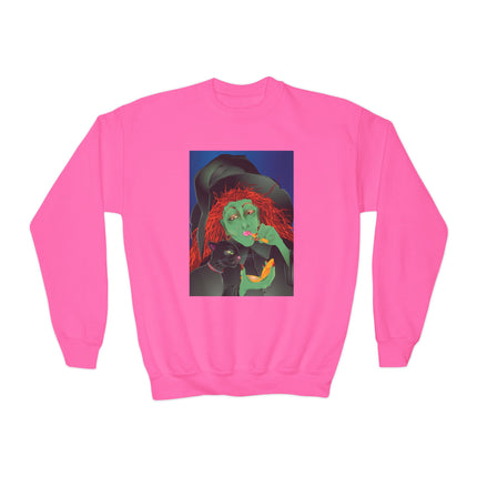 Mirror, Mirror A Witch's Touch Youth Crewneck Sweatshirt