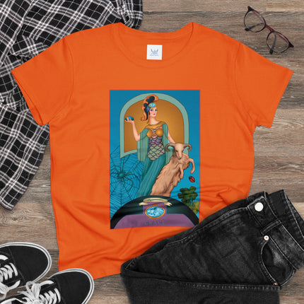 March & Aquamarine (Gem Series) by Sofia Chiostri Women's Midweight Cotton Tee