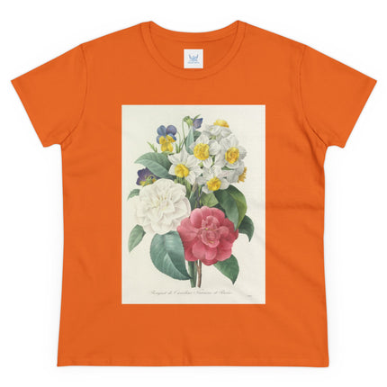 Choix des plus belles fleurs, Plate 015 by Pierre Joseph Redouté Women's Midweight Cotton Tee