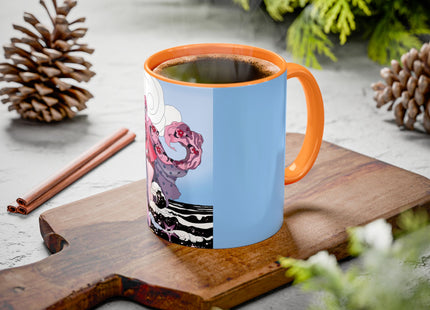 Goddess of the Swirling Sea Colorful Mugs (11oz, 15oz)