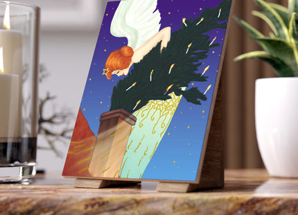 The Christmas Angel Ceramic Tile