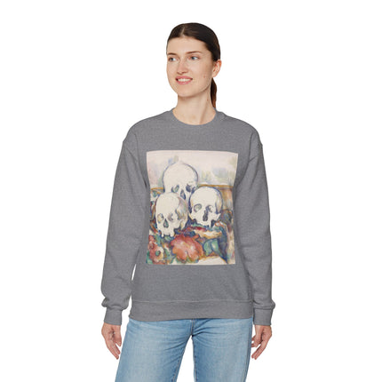 The Three Skulls by Paul Cézanne Unisex Heavy Blend™ Crewneck Sweatshirt