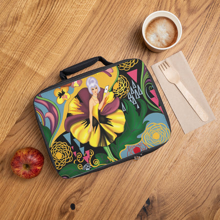 Enchanted Pansy Elegance Lunch Bag