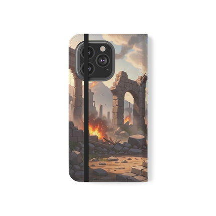 🐆🔭 The Snow Leopard Lookout Flip Case – Adventure, Curiosity & Fearless Style